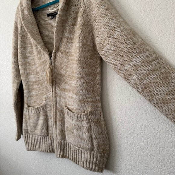 Coupe Collection Beige Knit‎ Zip Up Sweater Cardigan Womens Size Large EUC - Picture 8 of 8